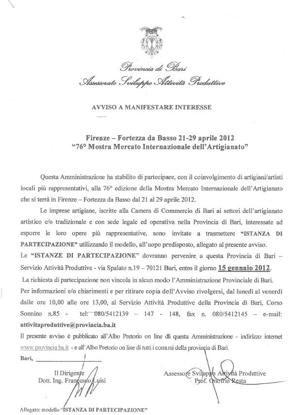 Dalla Provincia